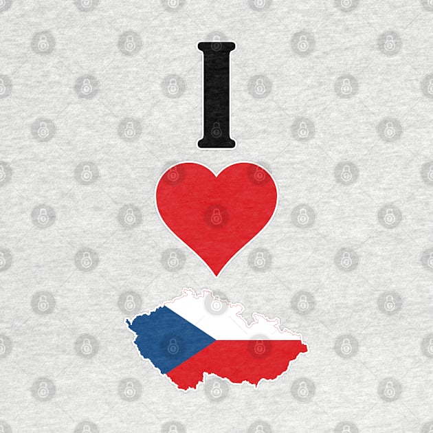 I Love Czech Republic Vertical I Heart Country Flag Map by Sports Stars ⭐⭐⭐⭐⭐